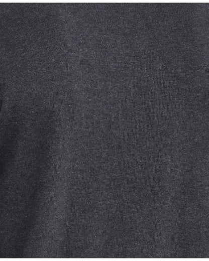 Barbour Cotton Mens Half Zip Jumper - Charcoal