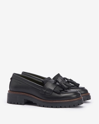 Barbour Dolores Womens Tassel Trim Loafers