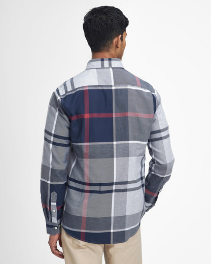 Barbour Dunoon Tailored Mens Shirt - Blue Granite
