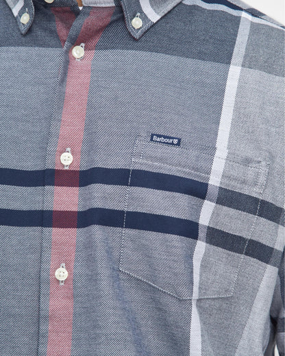 Barbour Dunoon Tailored Mens Shirt - Blue Granite
