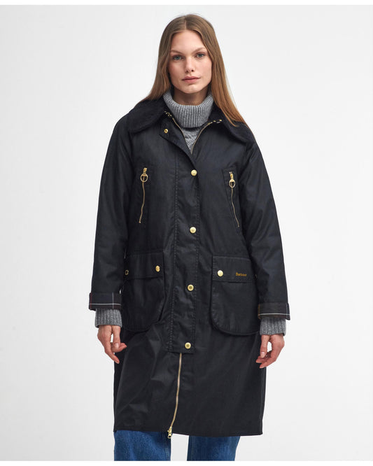 Barbour Ebberston Womens Long Wax Jacket