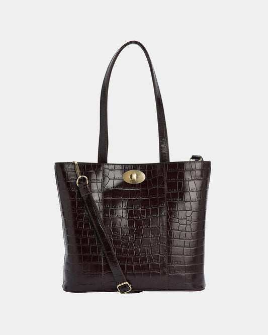 Barbour Eilein Womens Leather Tote Bag