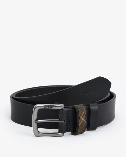 Barbour Esk Mens Leather Belt - Black