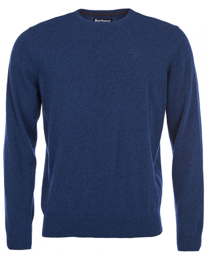 Barbour Essential Crew Neck Mens Jumper - Deep Blue