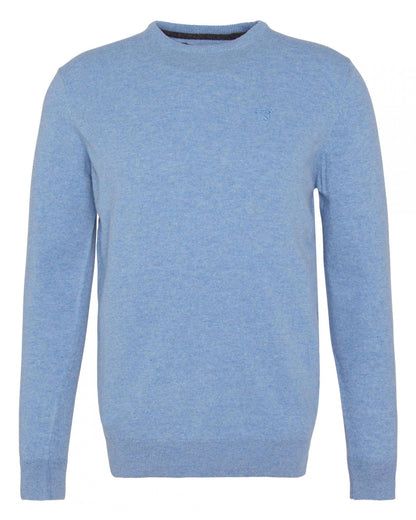 Barbour Essential Crew Neck Mens Jumper - Cool Blue