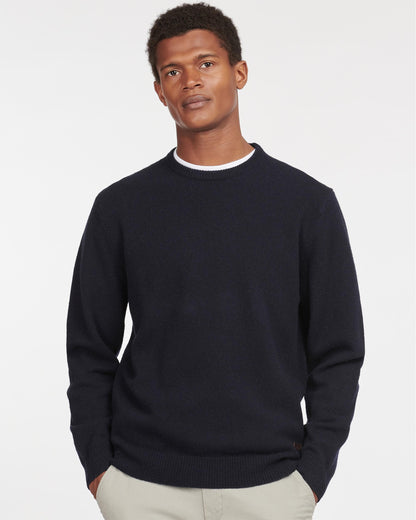 Barbour Essential Patch Mens Crew-Neck Jumper