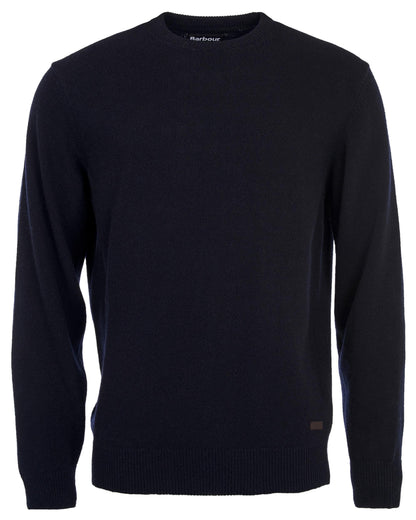 Barbour Essential Patch Mens Crew-Neck Jumper - Navy