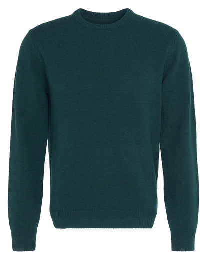 Barbour Essential Patch Mens Crew-Neck Jumper - Evergreen