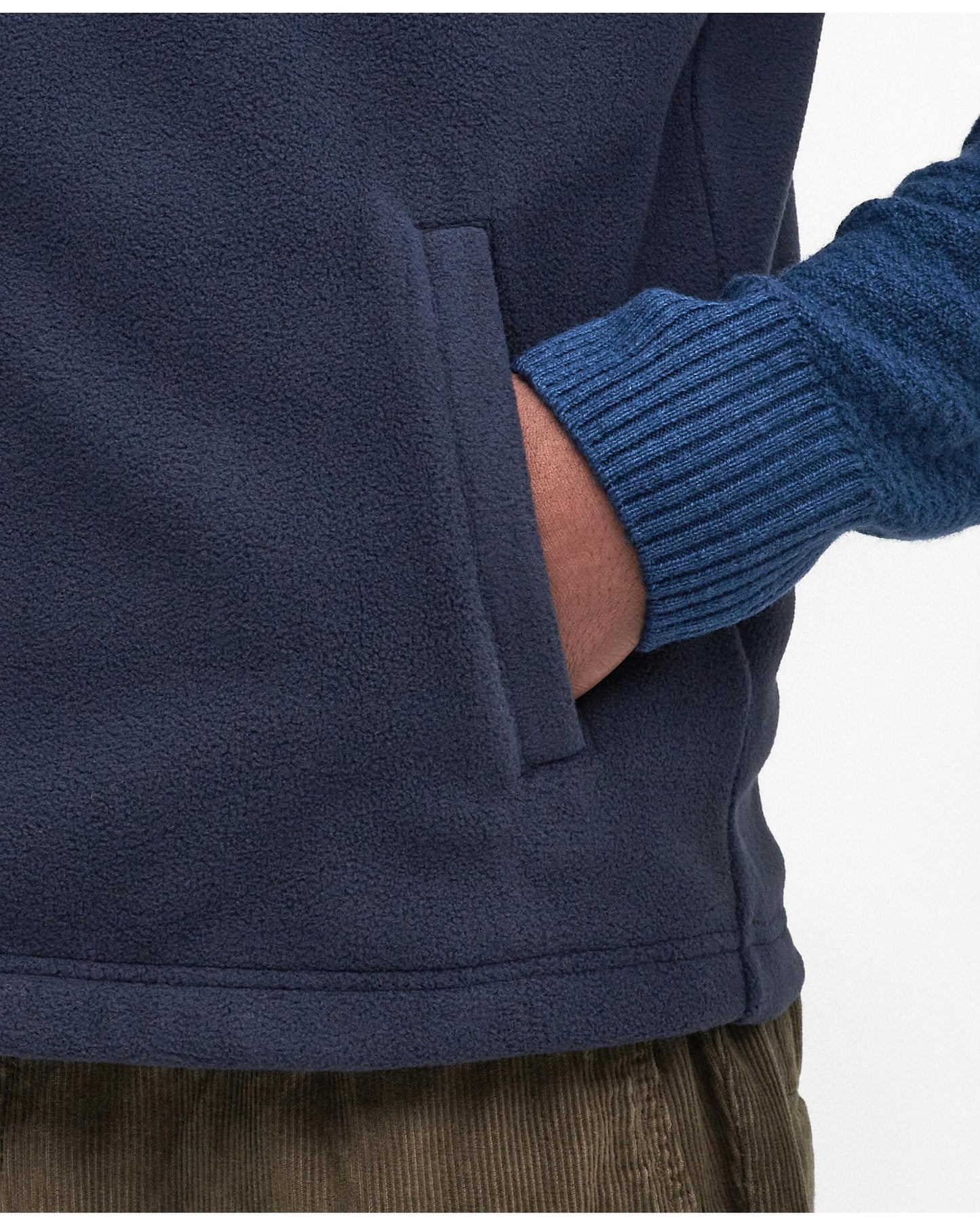 Barbour Essentials Mens Fleece Gilet - Navy