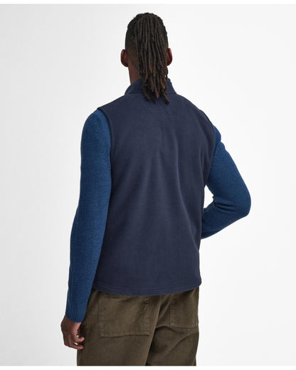 Barbour Essentials Mens Fleece Gilet - Navy