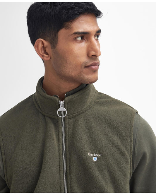 Barbour Essentials Mens Fleece Gilet - Mid Olive