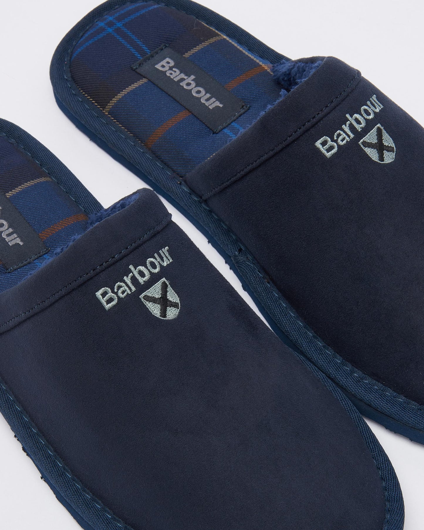Barbour Everitt Mens Mule Slippers - Navy