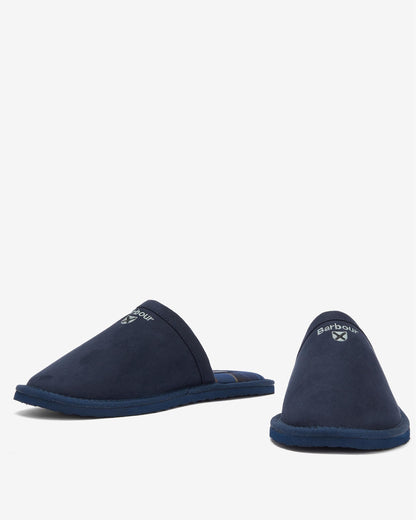 Barbour Everitt Mens Mule Slippers - Navy