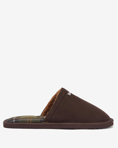 Barbour Everitt Mens Mule Slippers - Brown
