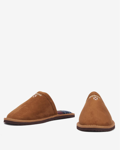 Barbour Everitt Mens Mule Slippers - Camel