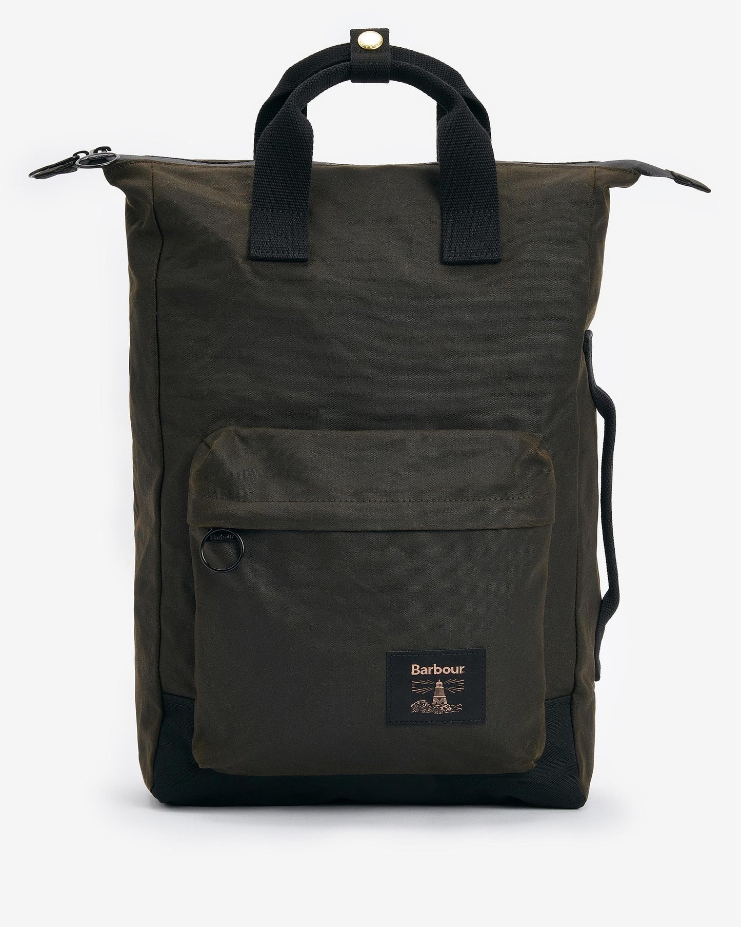 Barbour Field Unisex Wax Backpack - Olive/Black