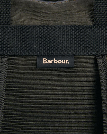 Barbour Field Unisex Wax Backpack - Olive/Black
