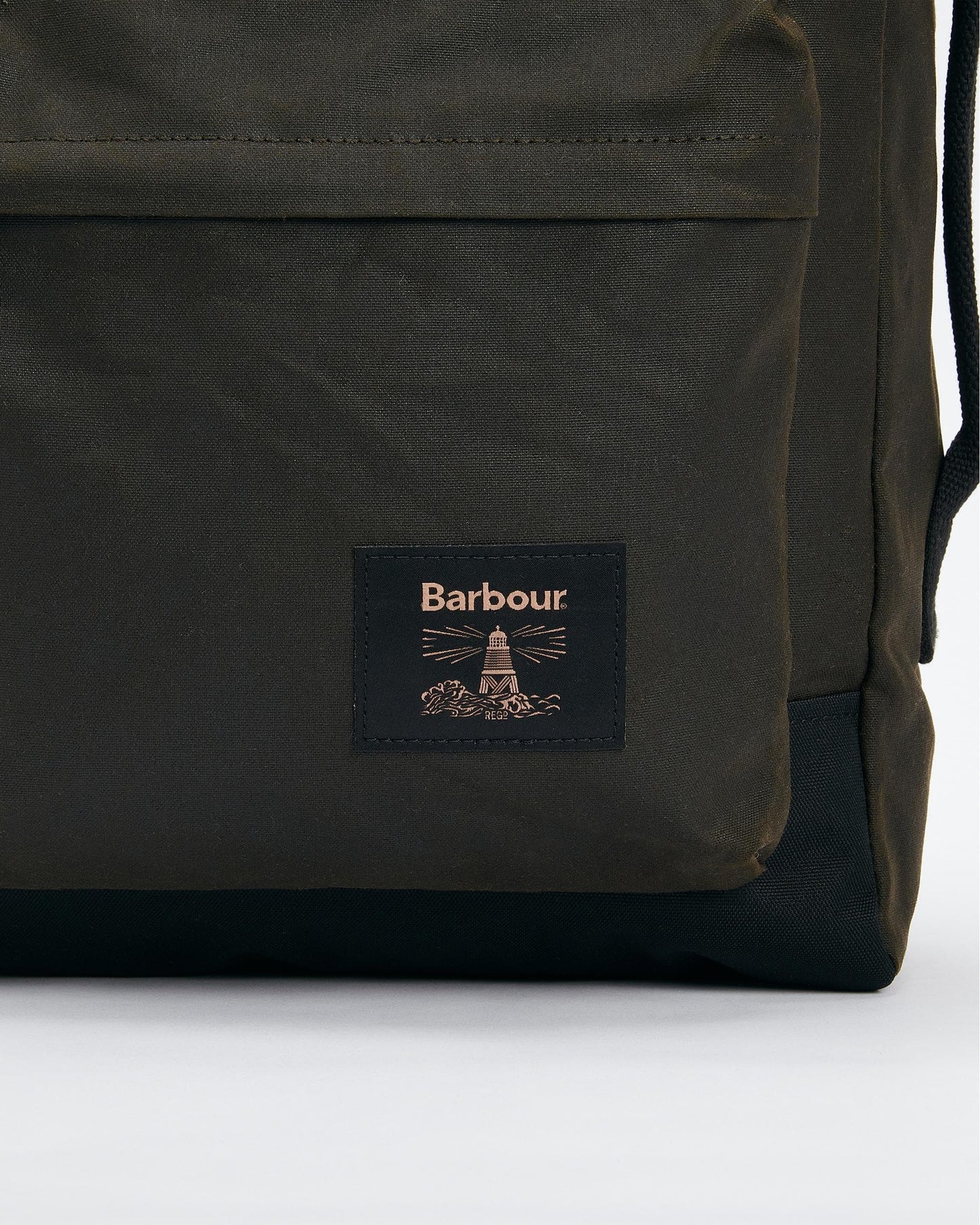 Barbour Field Unisex Wax Backpack - Olive/Black