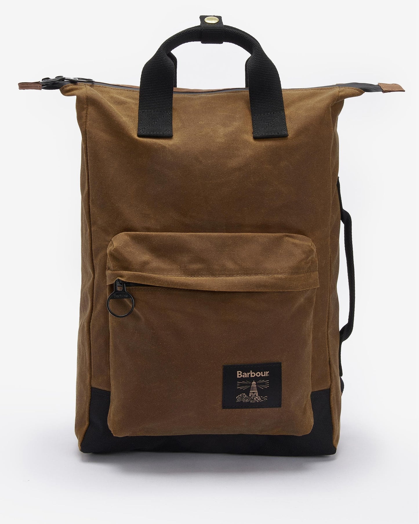 Barbour Field Unisex Wax Backpack - Tan/Black