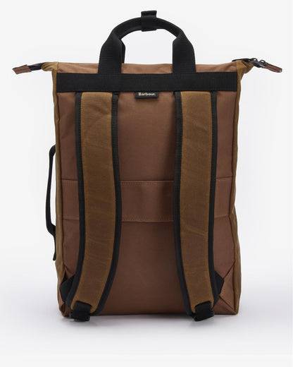 Barbour Field Unisex Wax Backpack - Tan/Black