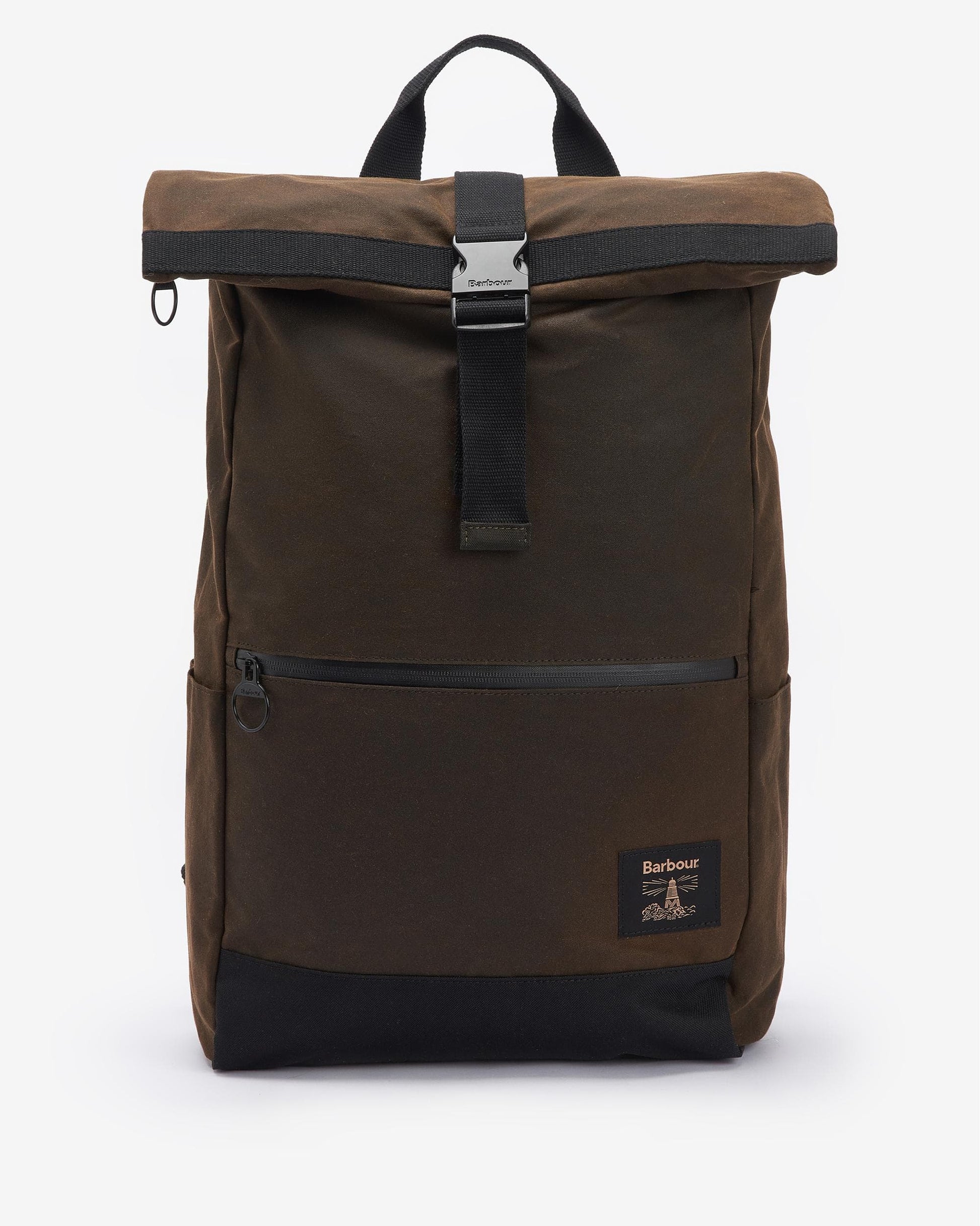 Barbour Field Unisex Wax Fold Over Top Backpack