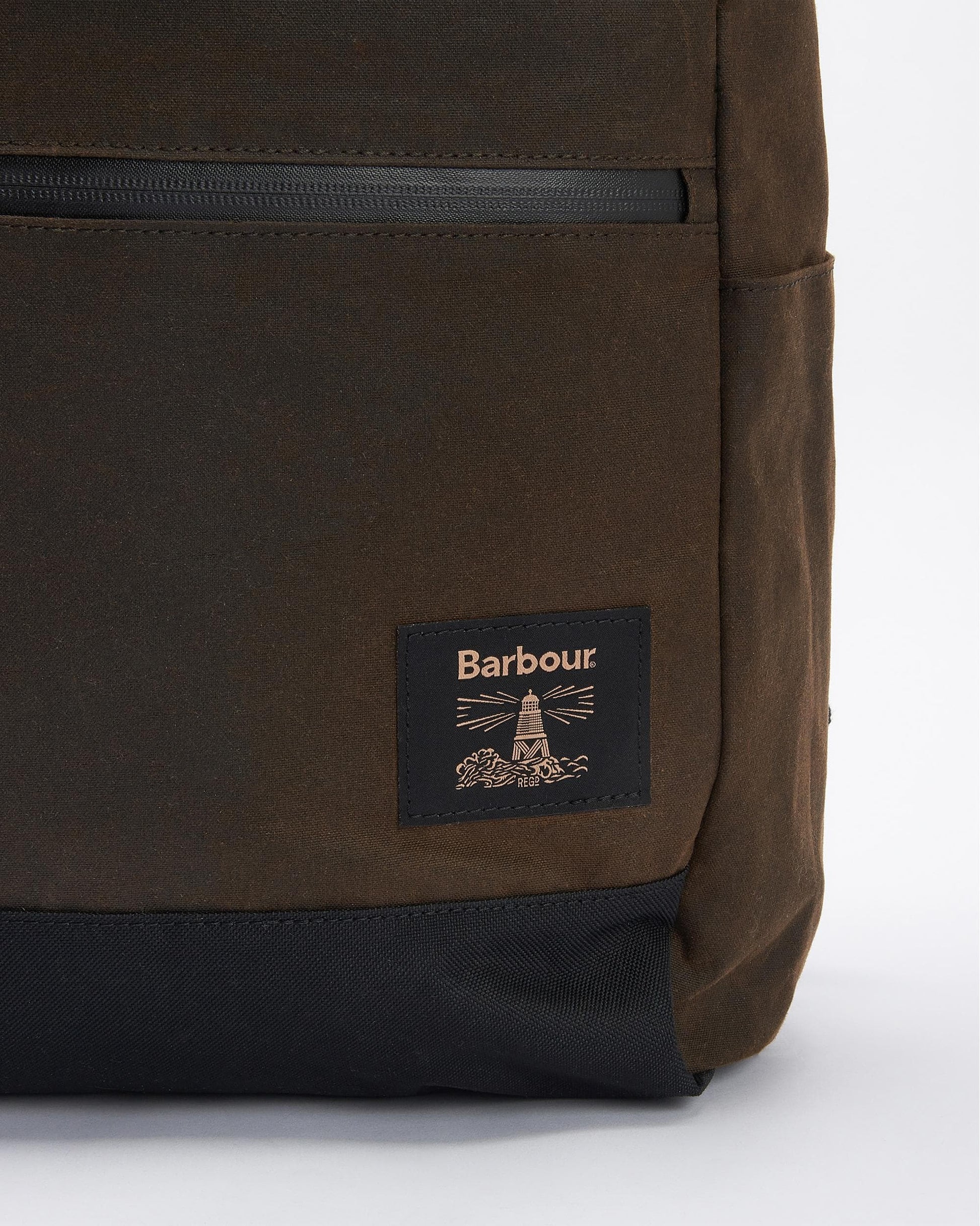 Barbour Field Unisex Wax Fold Over Top Backpack