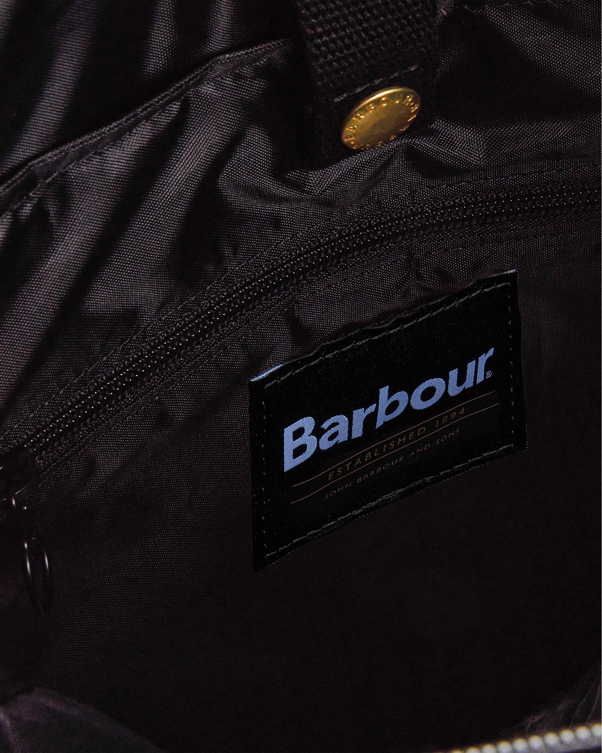 Barbour Field Unisex Wax Fold Over Top Backpack