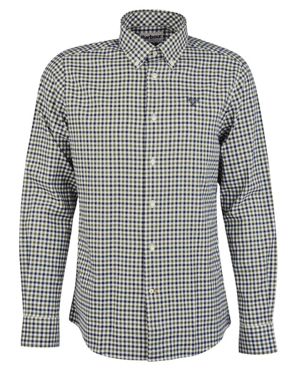 Barbour Finkle Mens Long Sleeve Tailored Fit Shirt - Olive