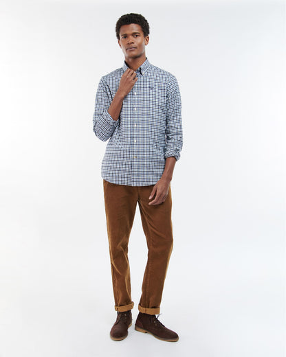 Barbour Finkle Mens Long Sleeve Tailored Fit Shirt - Navy