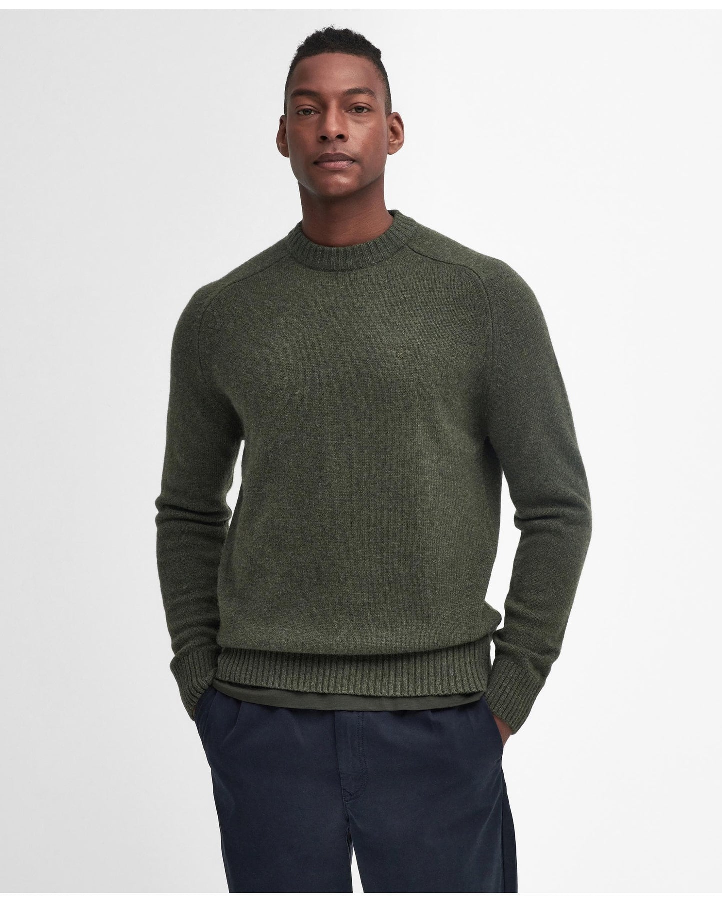 Barbour Grangetown Mens Crew Neck Knitted Sweater