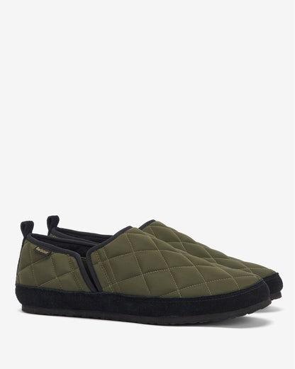 Barbour Hall Mens Quilted Slippers