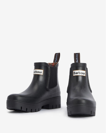 Barbour Halton Womens Chelsea Wellies - Black