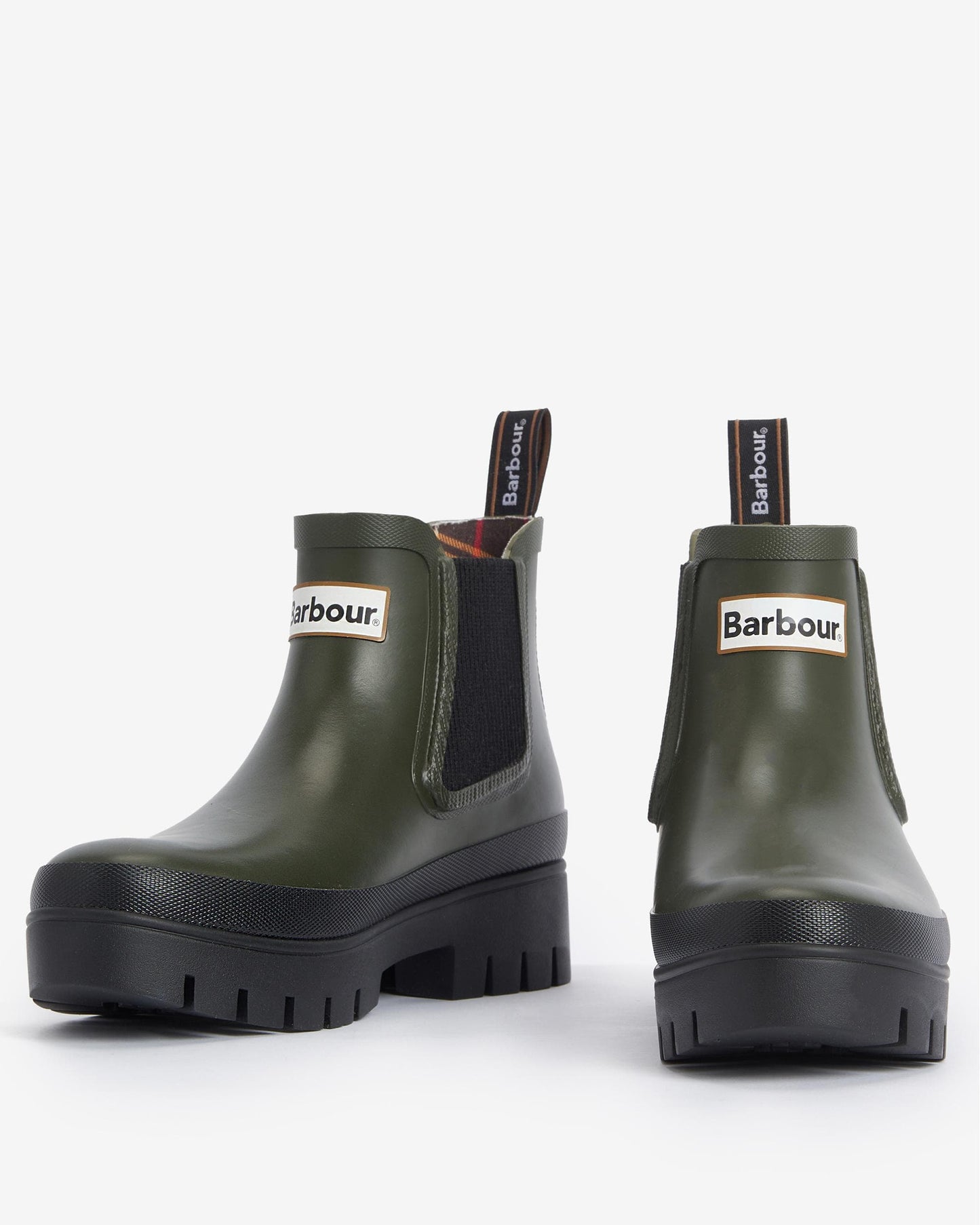 Barbour Halton Womens Chelsea Wellies - Olive/Black
