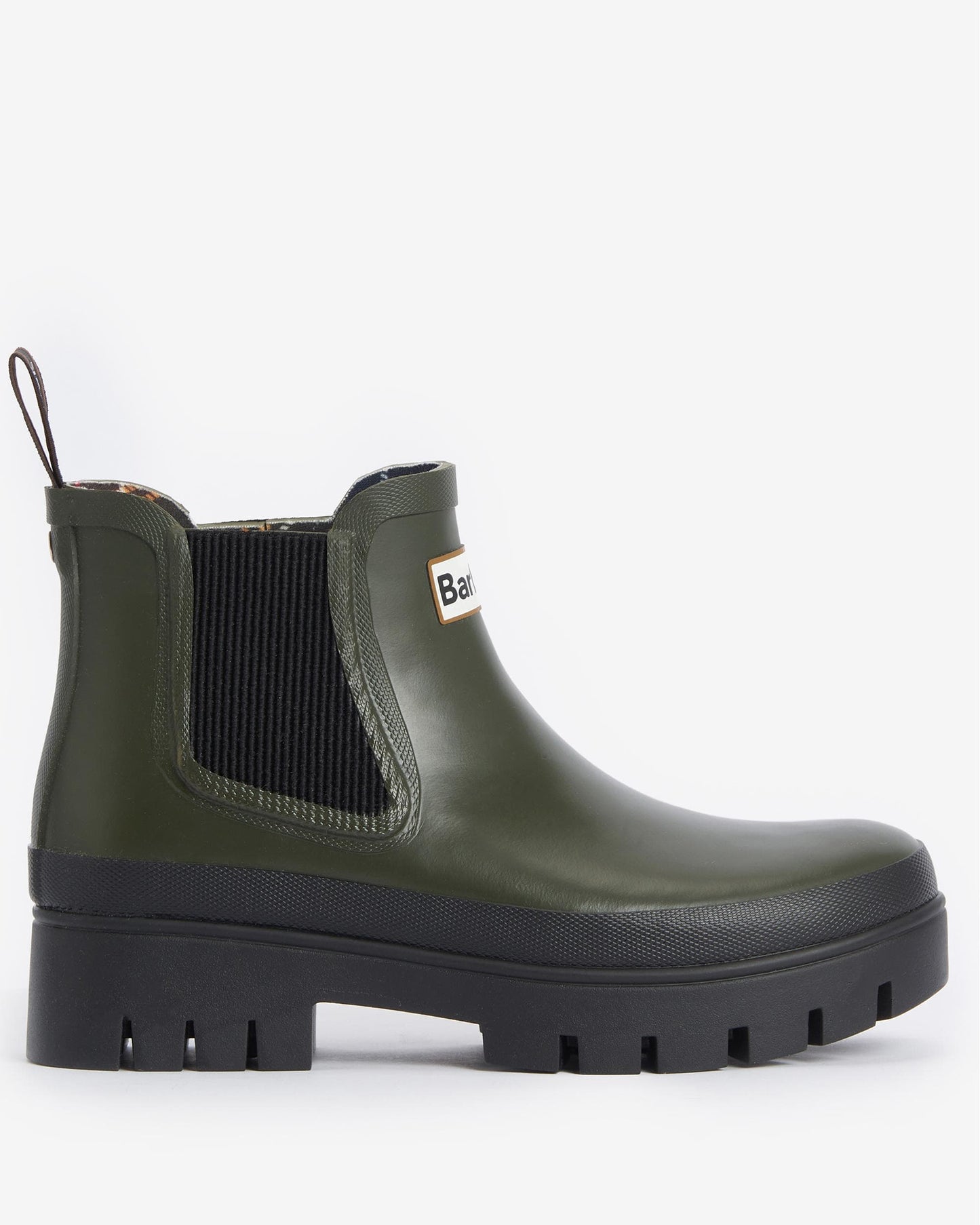 Barbour Halton Womens Chelsea Wellies - Olive/Black