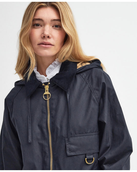 Barbour Highclere Womens Wax Jacket - Navy