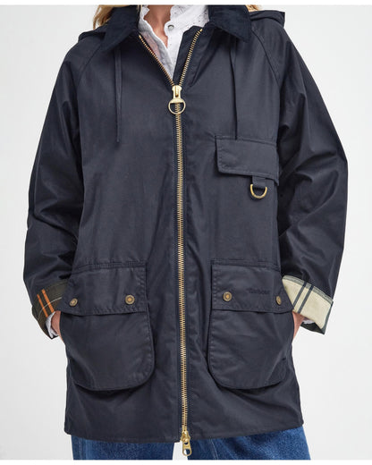 Barbour Highclere Womens Wax Jacket - Navy