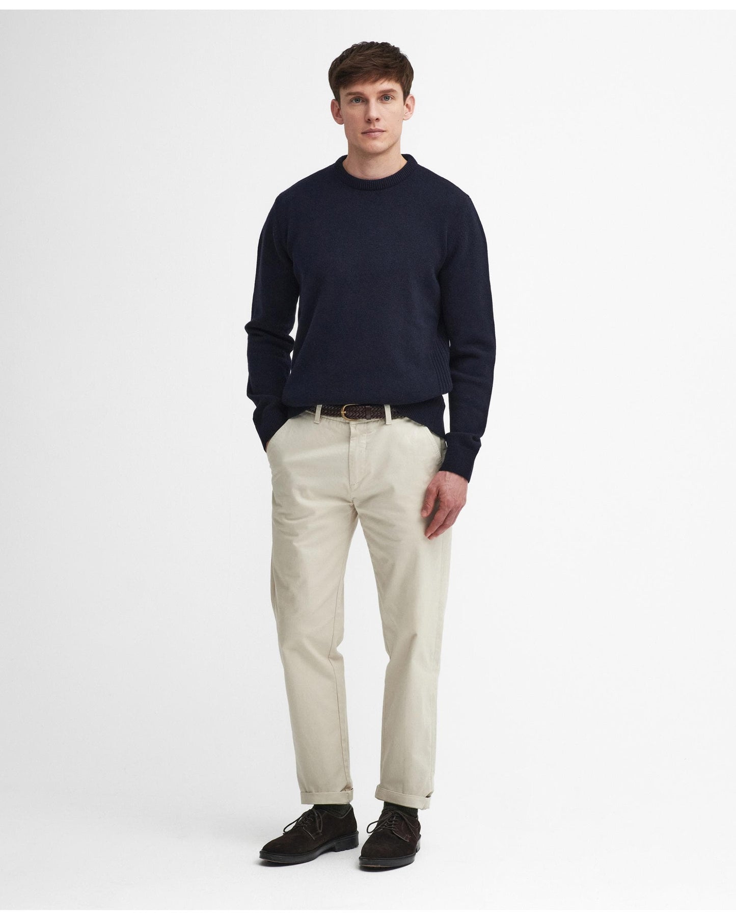 Barbour Barbour Holden Mens Crew Neck Knitted Sweater