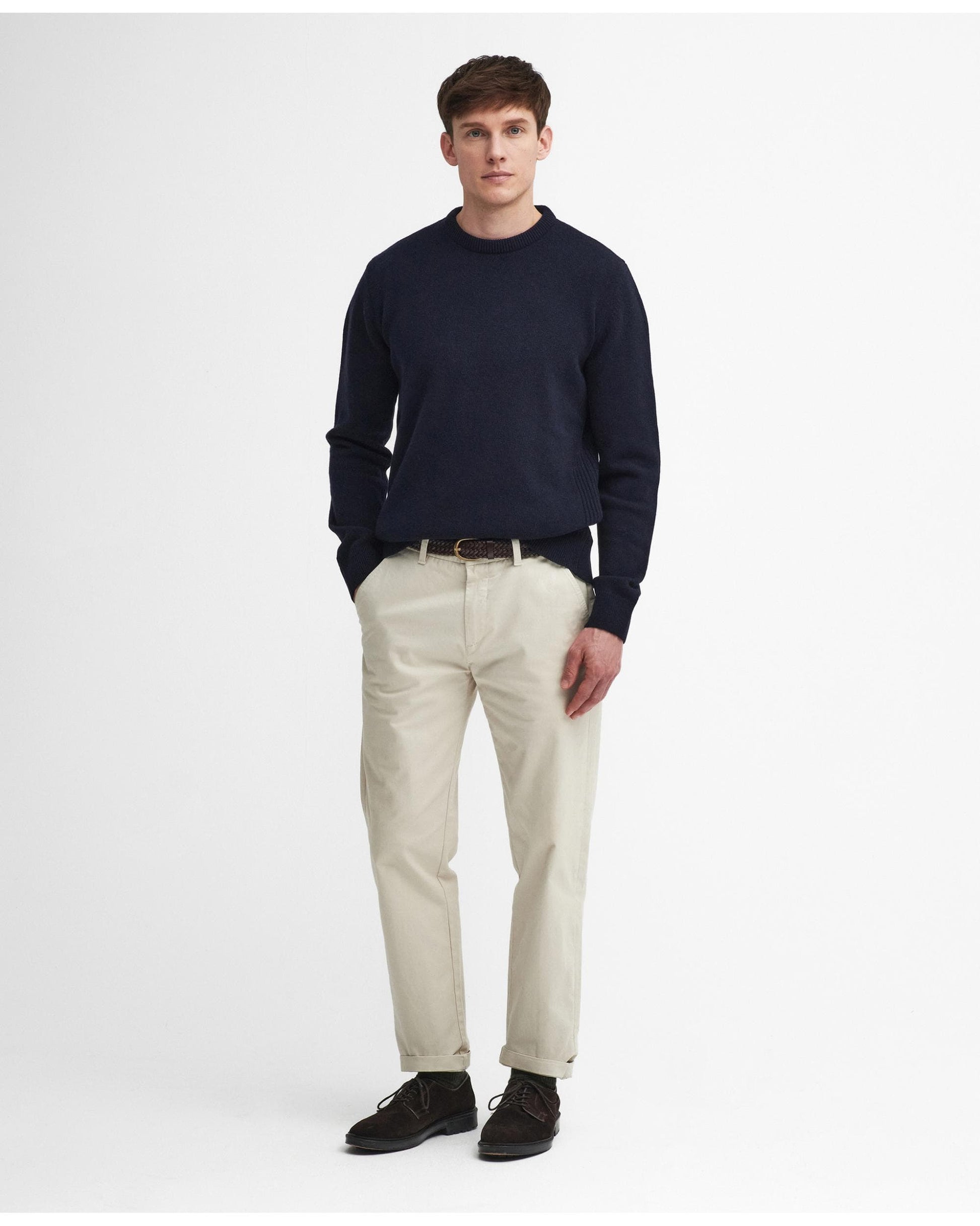 Barbour Barbour Holden Mens Crew Neck Knitted Sweater