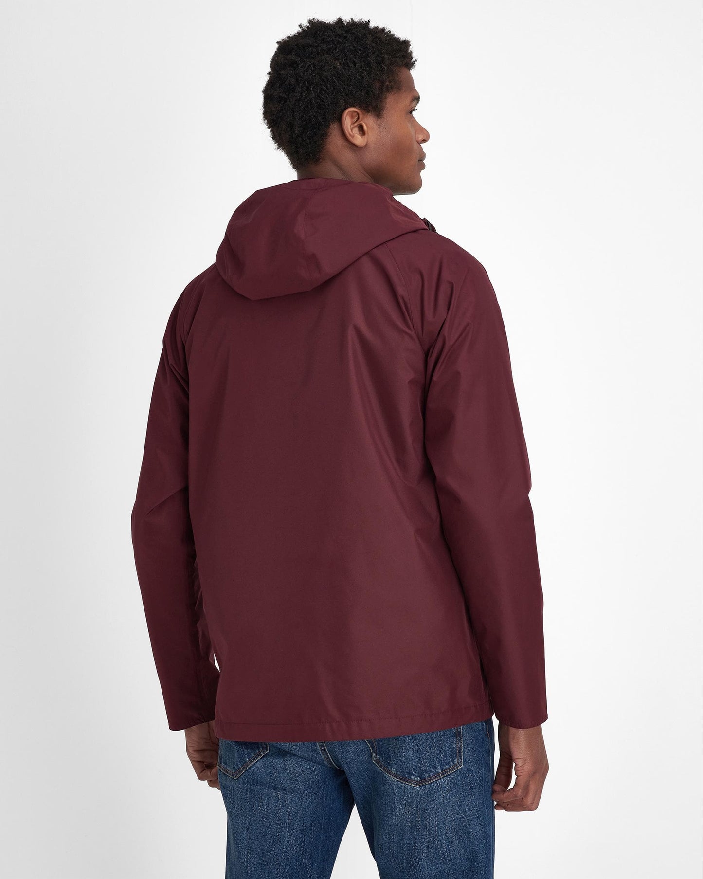 Barbour Hooded Domus Mens Waterproof Jacket - Bordeaux