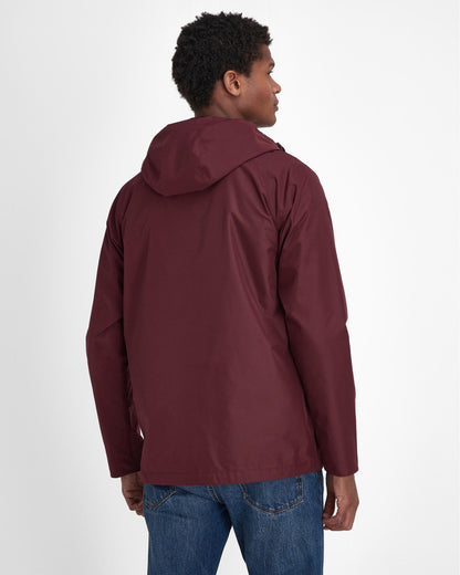Barbour Hooded Domus Mens Waterproof Jacket - Bordeaux
