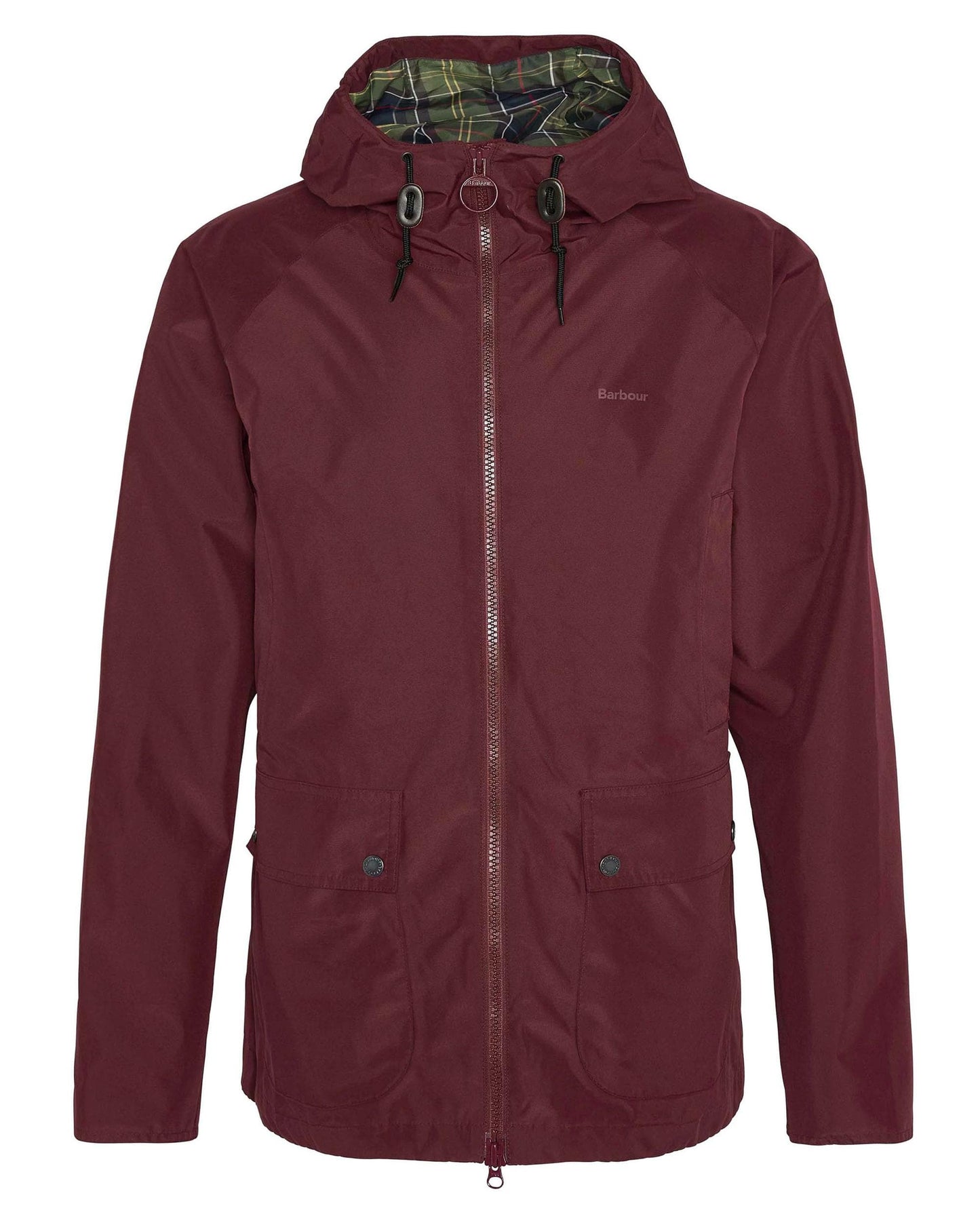 Barbour Hooded Domus Mens Waterproof Jacket - Bordeaux