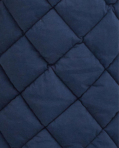 Barbour Kirkton Womens Long Puffer Jacket - Navy/Classic