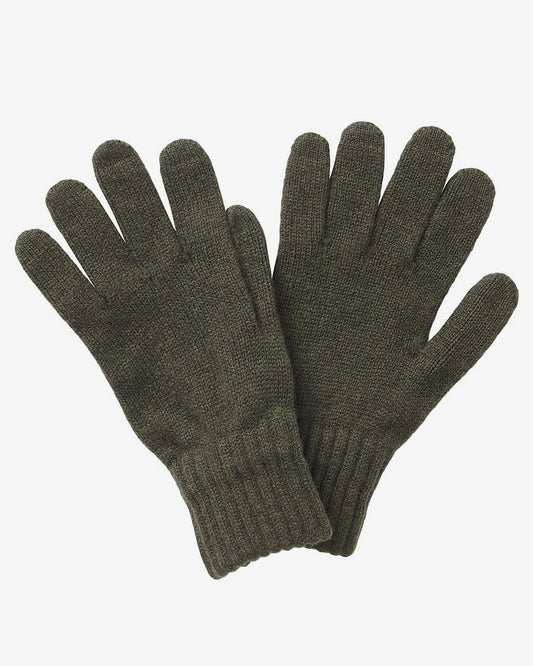Barbour Lambswool Mens Gloves - Olive