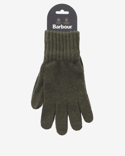 Barbour Lambswool Mens Gloves - Olive