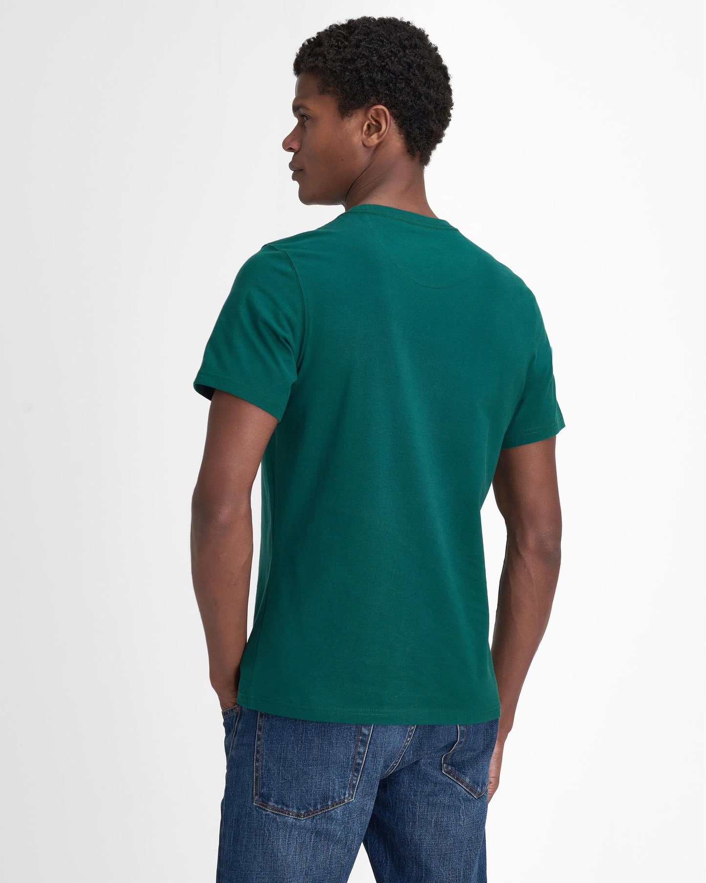 Barbour Logo Mens T-Shirt - Evergreen