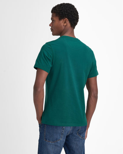 Barbour Logo Mens T-Shirt - Evergreen