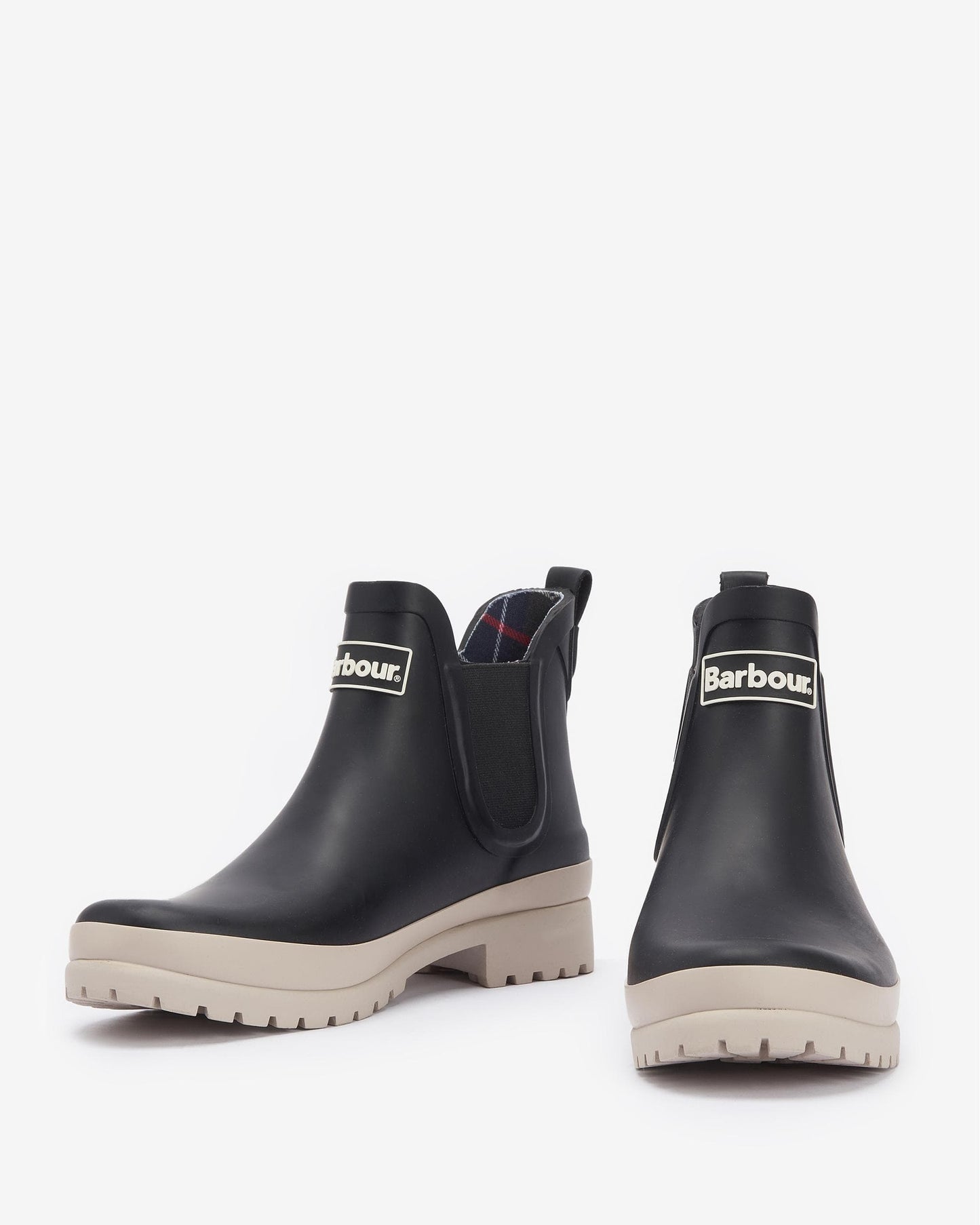 Barbour Mallow Womens Chelsea Wellies - Black/White Pepper