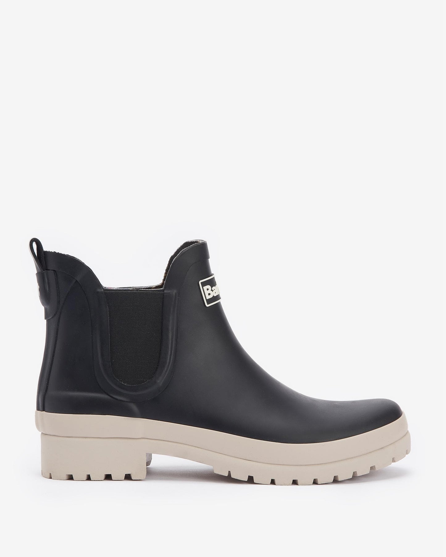 Barbour Mallow Womens Chelsea Wellies - Black/White Pepper