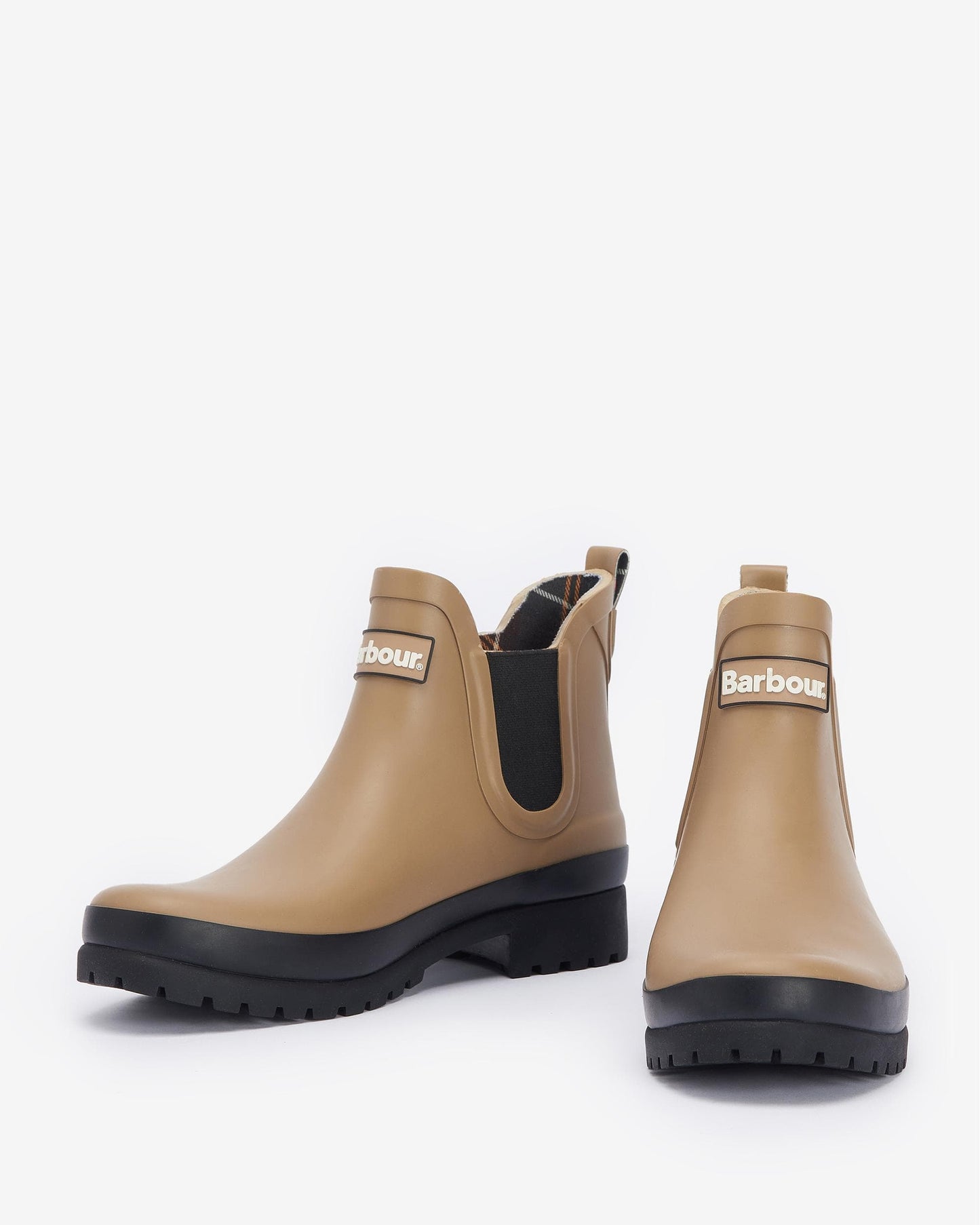 Barbour Mallow Womens Chelsea Wellies - Sandstone/Black