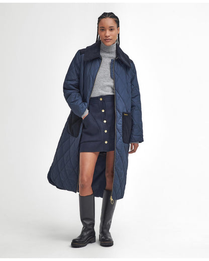 Barbour Malton Womens Long Quilted Jacket